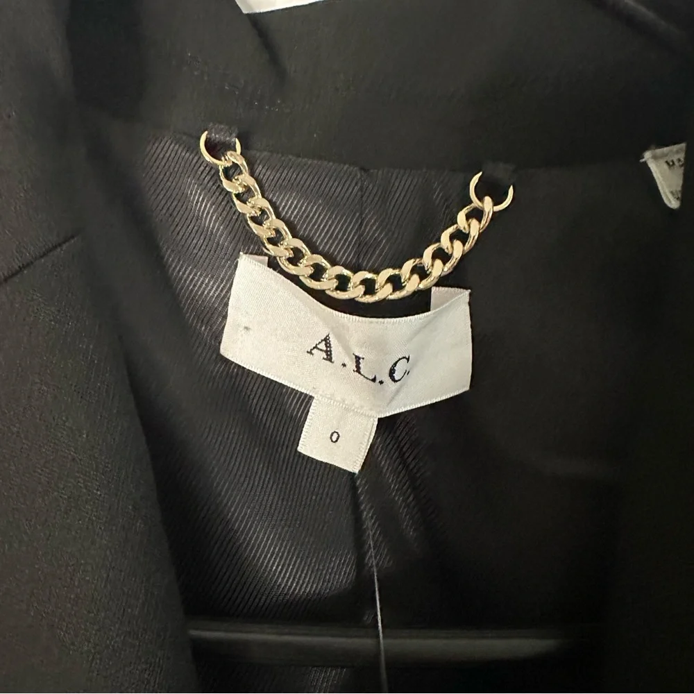 A.L.C. Black Blazer with Gold Accents - Picture 8 of 8